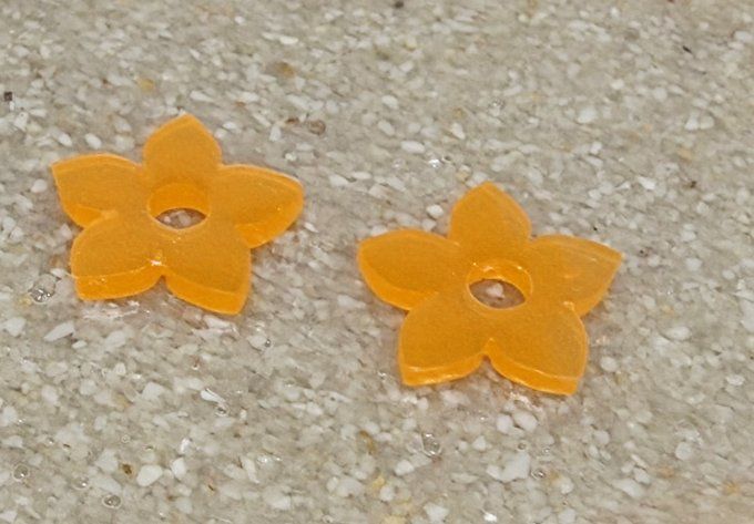 Lot de 2 Pampilles - Fleur de Tiaré - Léia  