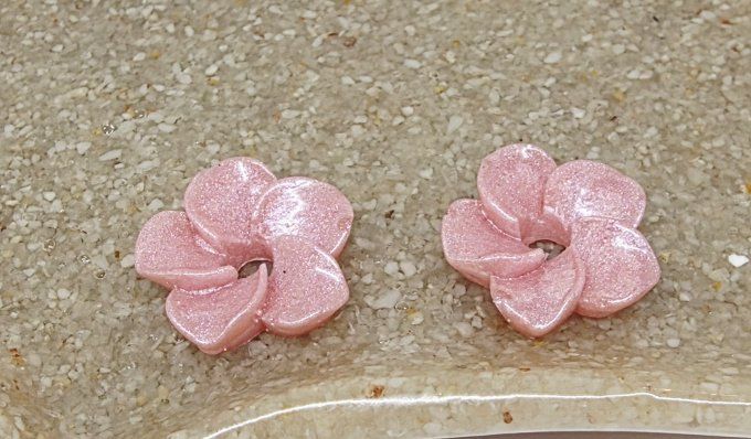 Lot de 2 Pampilles - Fleur de Tiaré - Elena