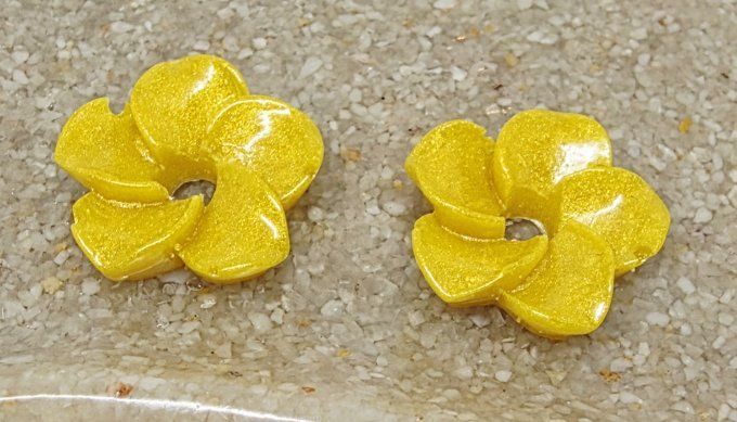 Lot de 2 Pampilles - Fleur de Tiaré - Elena