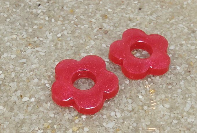 Lot de 2 Pampilles Fleur - 5 pétales - Léna