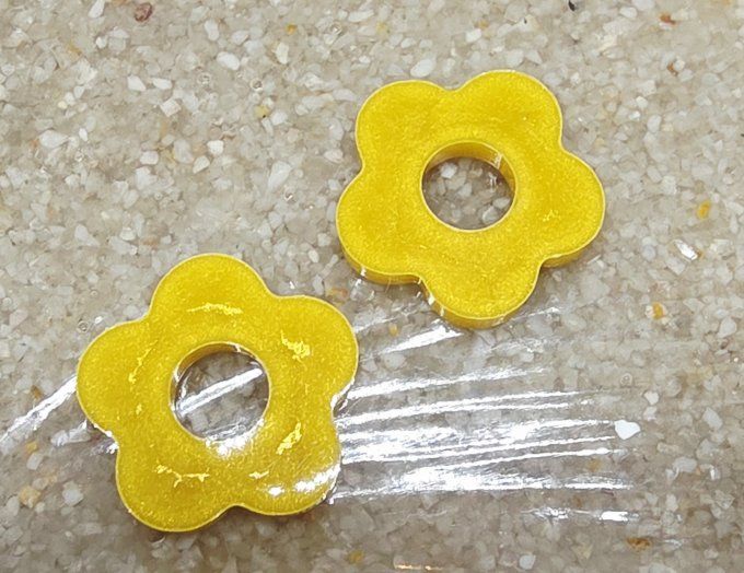 Lot de 2 Pampilles Fleur - 5 pétales - Léna 