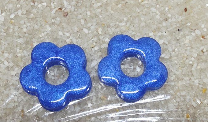 Lot de 2 Pampilles Fleur - 5 pétales - Léna 