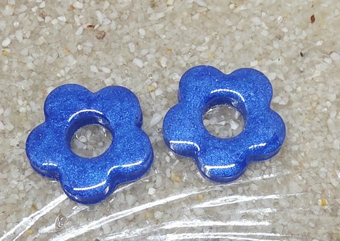 Lot de 2 Pampilles Fleur - 5 pétales - Léna 