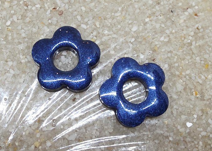 Lot de 2 Pampilles Fleur - 5 pétales - Léna 