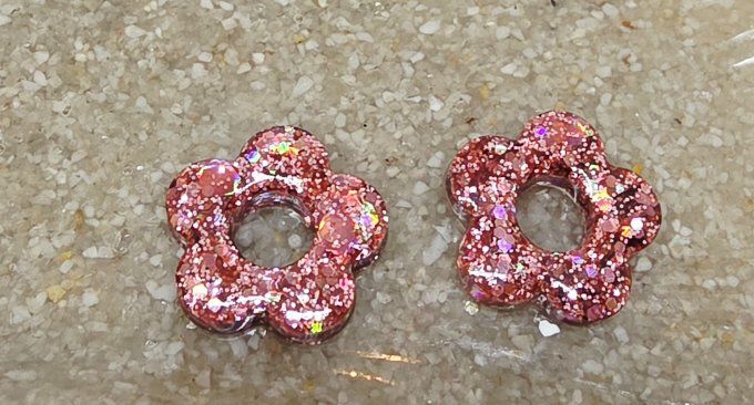 Lot de 2 Pampilles Fleur - 5 pétales - Léna