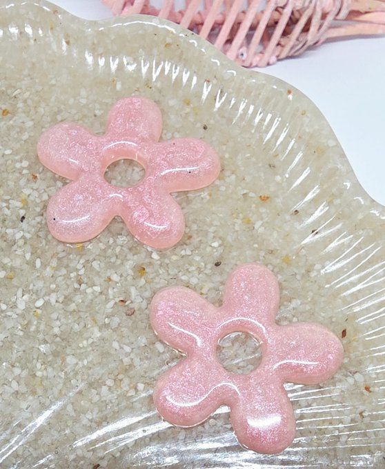 Lot de 2 Pampilles - Grandes Fleur - Athéna - Copie