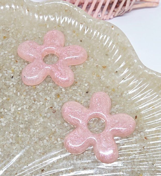 Lot de 2 Pampilles - Grandes Fleur - Athéna - Copie