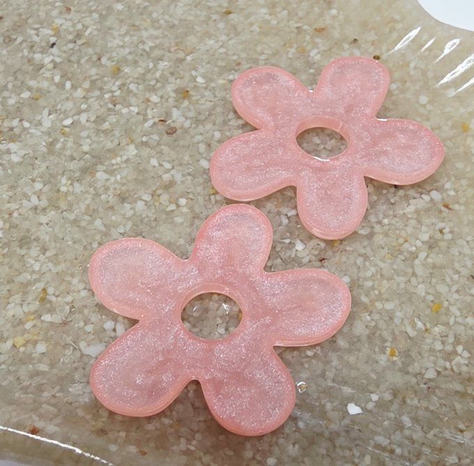 Lot de 2 Pampilles - Grandes Fleur - Athéna - Copie