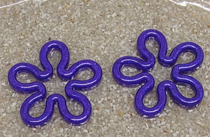 Lot de 2 Pampilles Fleur - Diana