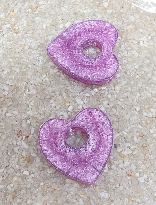 Lot de 2 Pampilles Cœur - Mya