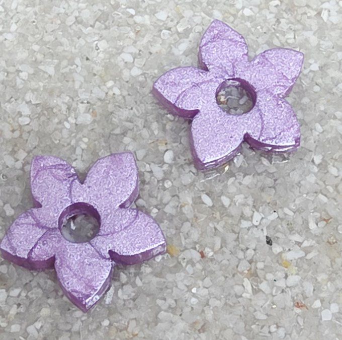 Lot de 2 Pampilles - Fleur de Tiaré - Léia  