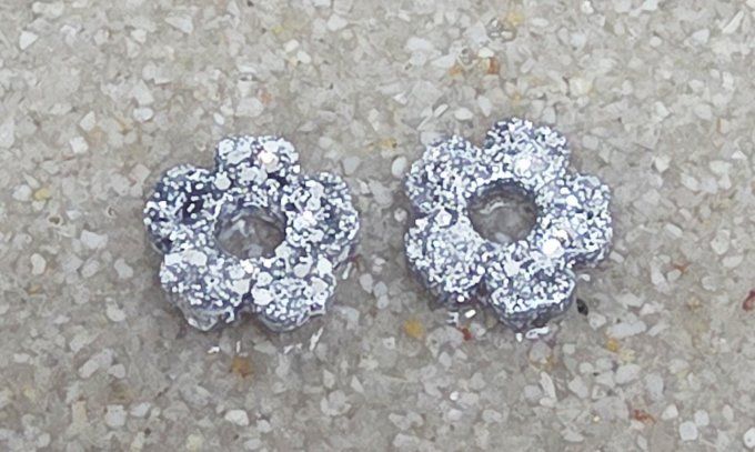 Lot de 2 Pampilles Fleur - 5 pétales - Petit Modèle - Tina 