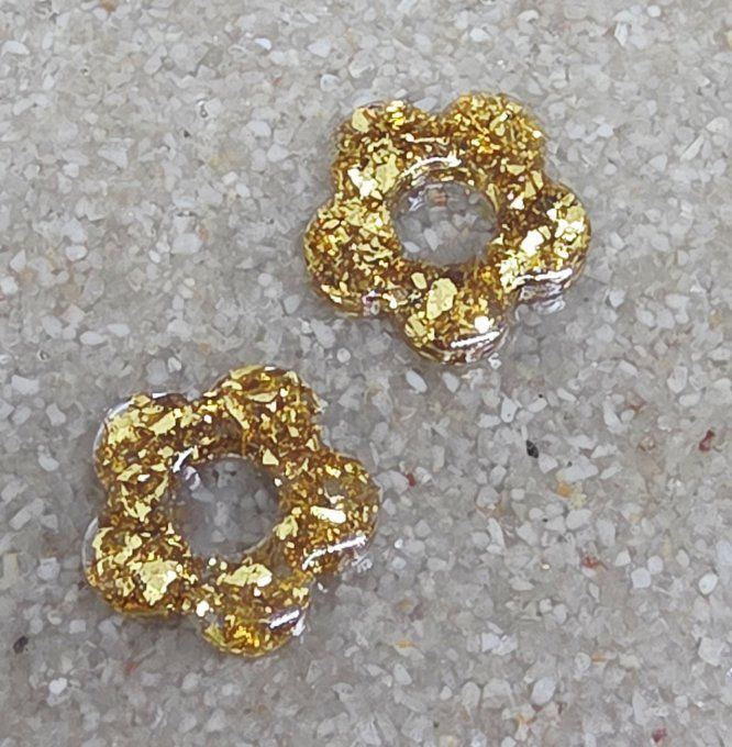 Lot de 2 Pampilles Fleur - 5 pétales - Léna - Copie