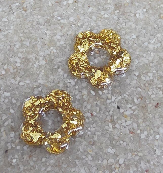 Lot de 2 Pampilles Fleur - 5 pétales - Léna - Copie