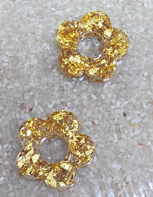 Lot de 2 Pampilles Fleur - 5 pétales - Léna - Copie