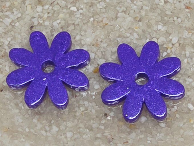 Lot de 2 Pampilles - Fleur - Marguerite 