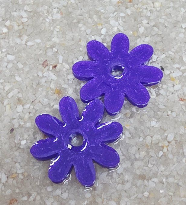 Lot de 2 Pampilles - Fleur - Marguerite 