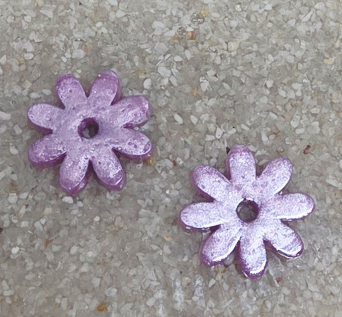Lot de 2 Pampilles - Fleur - Marguerite 