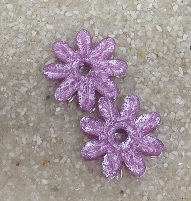 Lot de 2 Pampilles - Fleur - Marguerite 