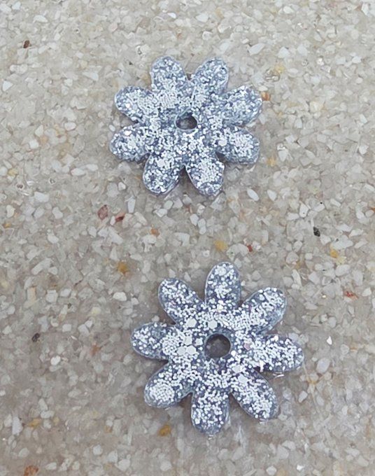 Lot de 2 Pampilles - Fleur - Marguerite 