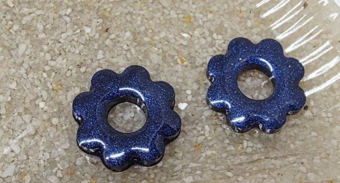 Lot de 2 Pampilles Fleurs 8 pétales - Flora