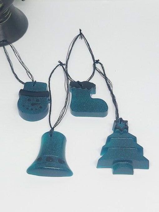 Lot de 4 suspensions de Noël (Petite taille)